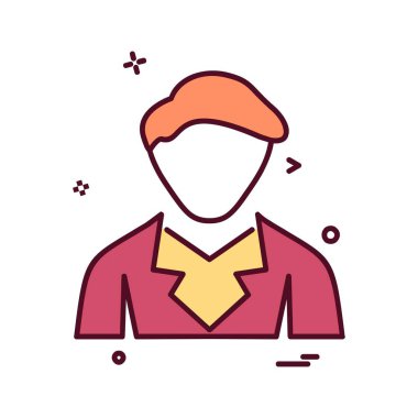 Avatar simge tasarım vektörü 