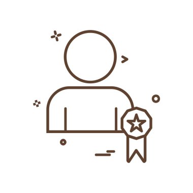 Avatar simge tasarım vektörü 