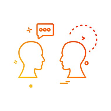 simge vektör tasarım çizim konuşmak sohbet erkekler