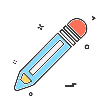 Kalem simgesi tasarım vektörü