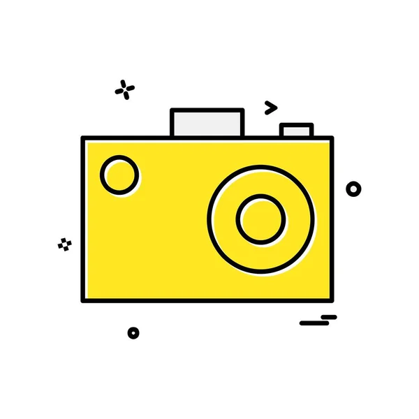 Vetor Design Ícone Câmera — Vetor de Stock