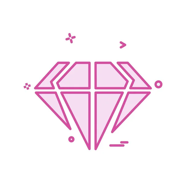 Design Vektor Für Diamanten Ikonen — Stockvektor