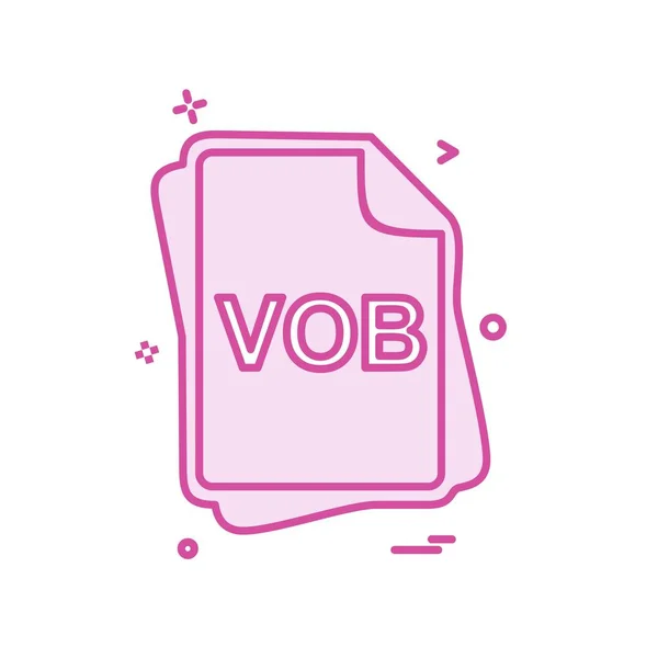 Vob 아이콘 — 스톡 벡터
