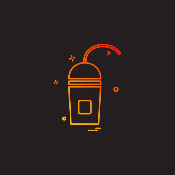 Trinken Symbol Design Vektor — Stockvektor