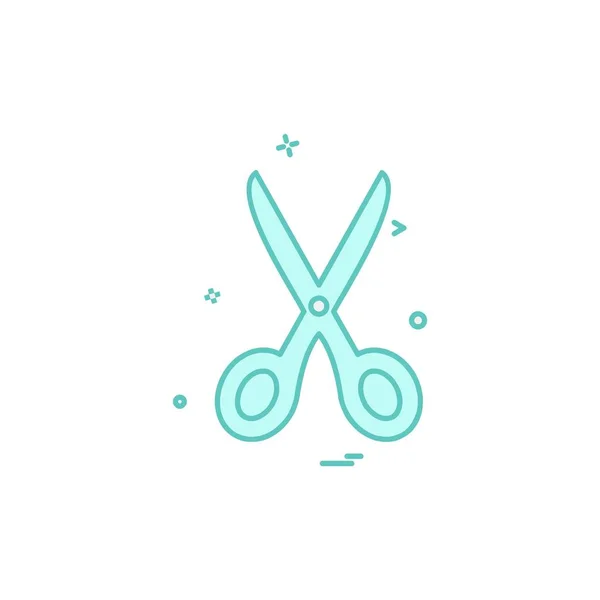 Schere Icon Design Vektor Illustration — Stockvektor