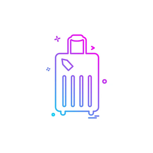 Reisetasche Symbol Design Vektor — Stockvektor