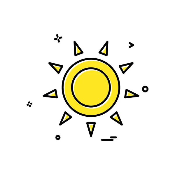 Vecteur Design Icône Soleil — Image vectorielle