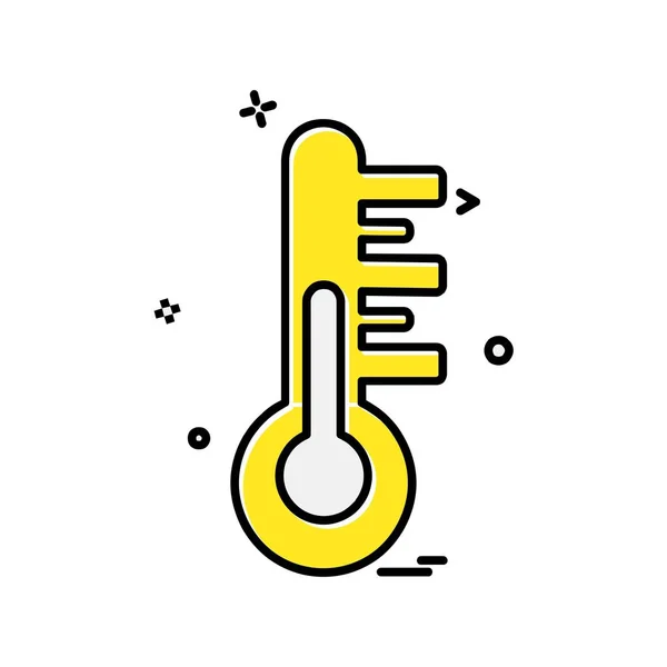 Design Vektor Für Temperatursymbole — Stockvektor