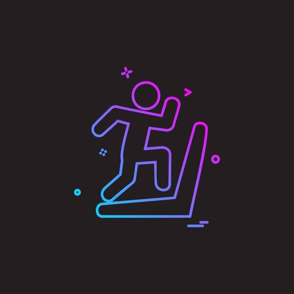 Running icon design vector