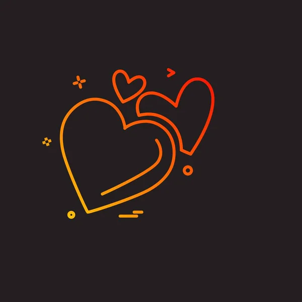 Дизайн Іконок Серця Векторні Ілюстрації Дня Святого Валентина — стоковий вектор