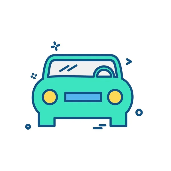 Car Flat Icon Vector Illustration — Stock Vector
