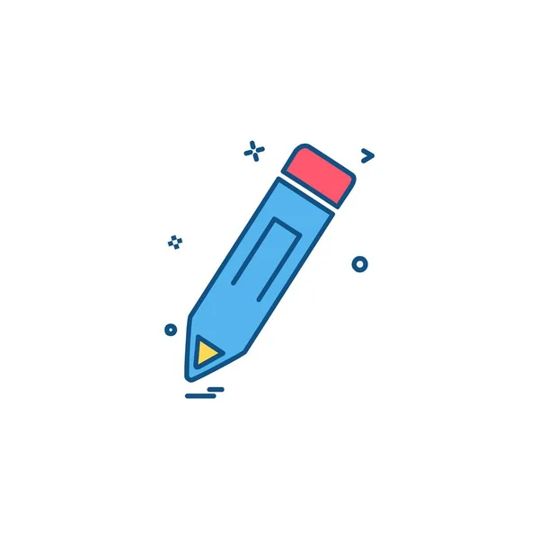 Bleistift Symbol Design Vektor Illustration — Stockvektor