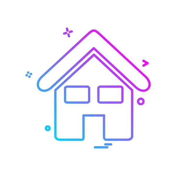 Home Icon Design Vector — Stock Vector