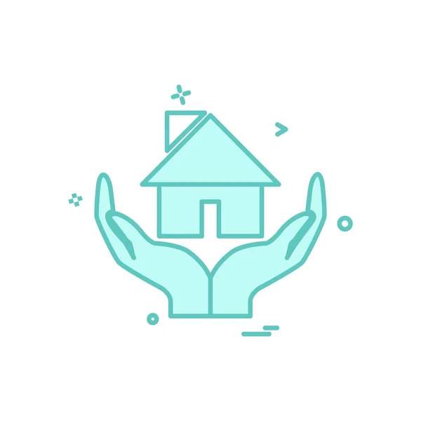 Home Icon Design Vector — Stock Vector