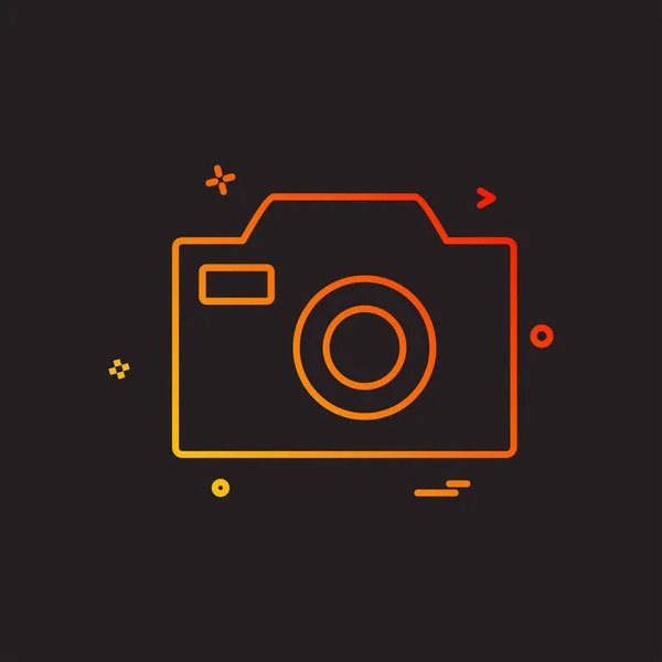 Вектор Дизайну Піктограми Камери — стоковий вектор