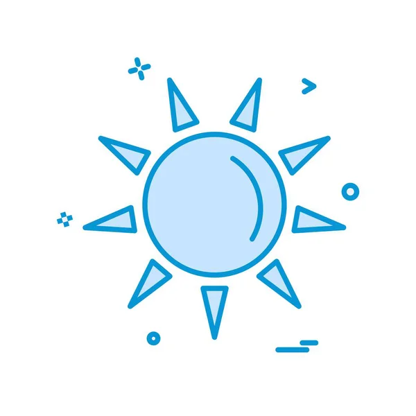 Εικονίδιο Σχεδιασμός Πολύχρωμο Διανυσματικά Εικονογράφηση Από Τον Ήλιο — Διανυσματικό Αρχείο