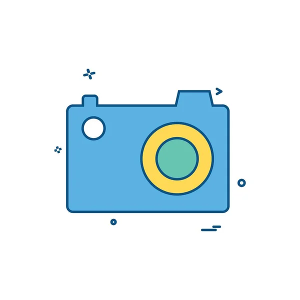 Cam Pic Picture Photo Icon Vector Design — Stock Vector