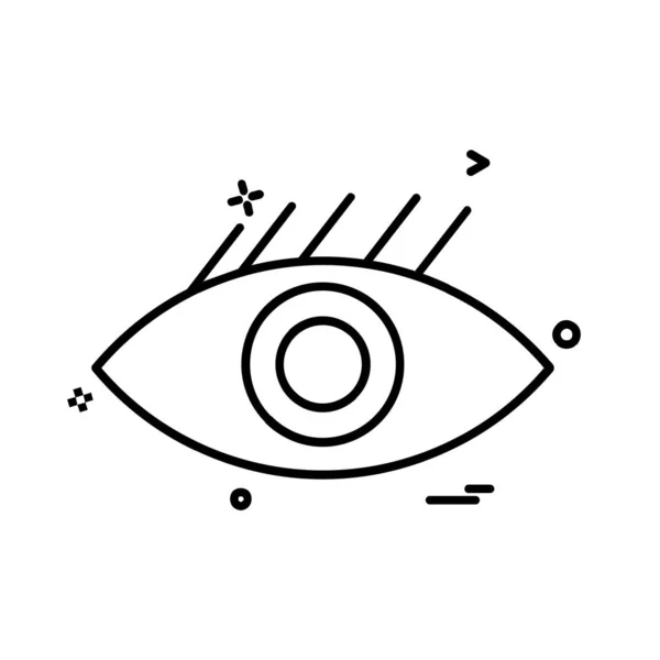 Eye Icon Design Vector — 스톡 벡터