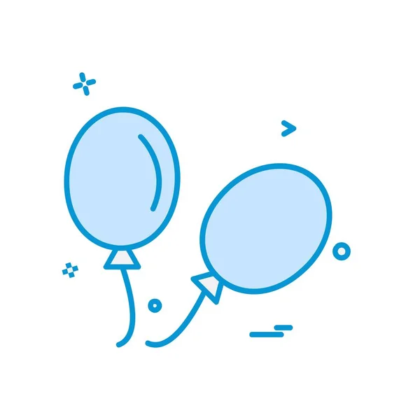 Globos Icono Diseño Colorido Vector Ilustración — Archivo Imágenes Vectoriales