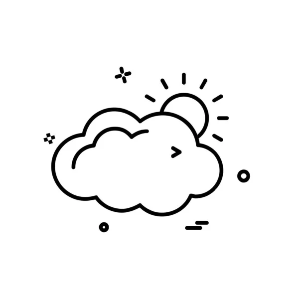 Дизайн Хмарних Піктограм Барвисті Векторні Ілюстрації — стоковий вектор
