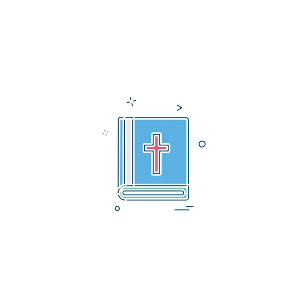 Holy Bible Icon Design Vector — Stock Vector
