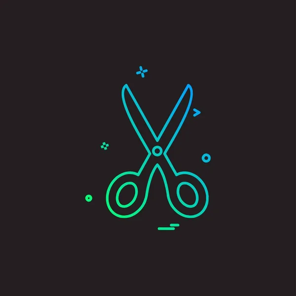 Schere Icon Design Vektor Illustration — Stockvektor