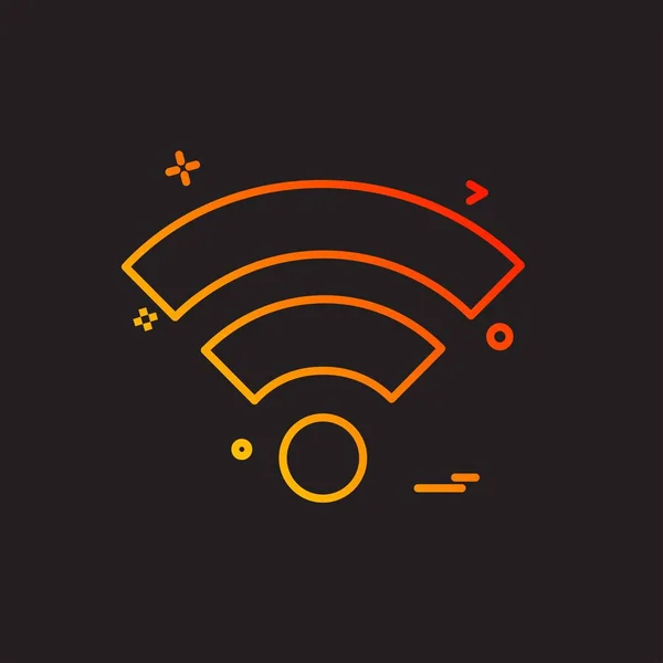 Διάνυσμα Σχεδίασης Εικονιδίου Wifi — Διανυσματικό Αρχείο