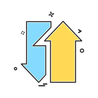 Ok simgesi tasarım vektörü