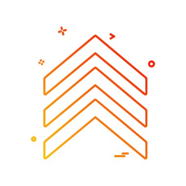 Ok simgesi tasarım vektörü