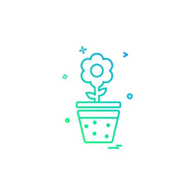 Bitki simge tasarlamak vektör 