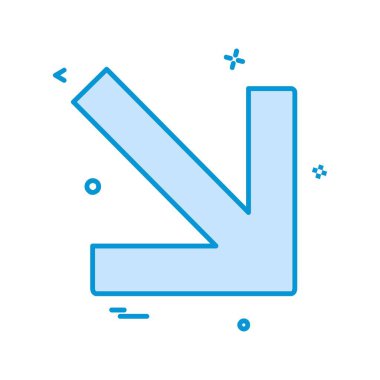 Ok simgesi tasarım vektörü