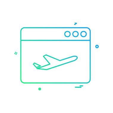 Web yerleşim simgesi tasarım vektörü