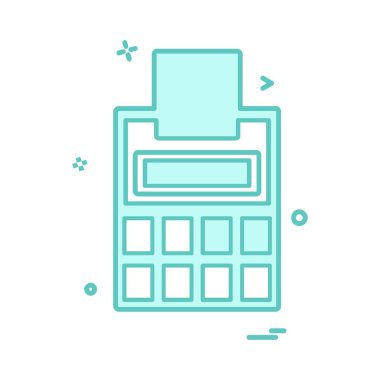 Hesap makinesi simgesi tasarım vektörü 