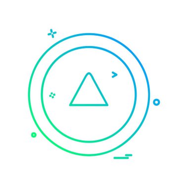 Ok simgesi tasarım vektörü