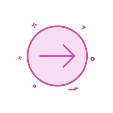 ok sağ simge vektör tasarımı