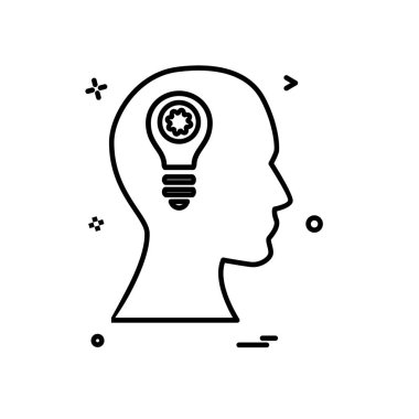 Fikir simge tasarlamak vektör