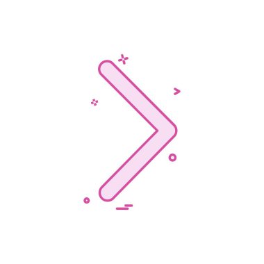 Sağ ok simge tasarlamak vektör