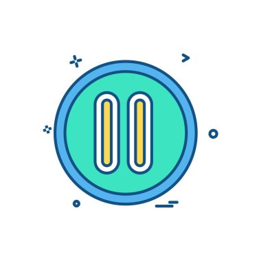 Kullanıcı arayüzü düğmesi simge tasarım vektörü