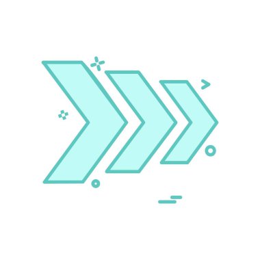 Ok simgesi tasarım vektörü