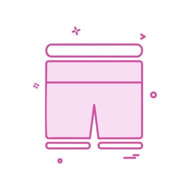 Şort simge tasarlamak vektör