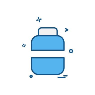 Seyahat çanta simge tasarlamak vektör