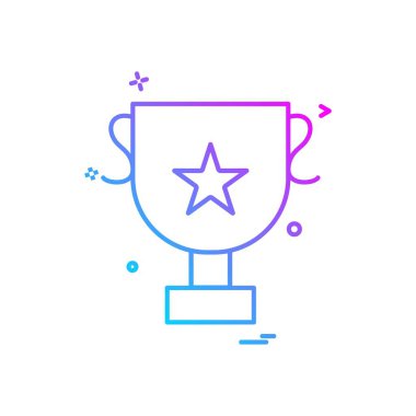 Kupası kupa simge vektör tasarımı