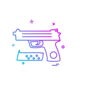 Silah simge tasarlamak vektör 