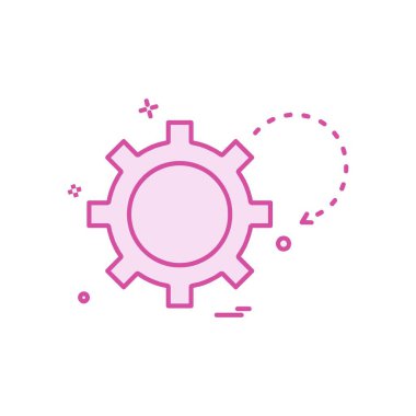 Dişli simge tasarlamak vektör