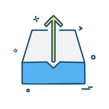 Dropbox simgesi tasarım, vektör çizim