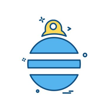 Noel top simge tasarlamak vektör