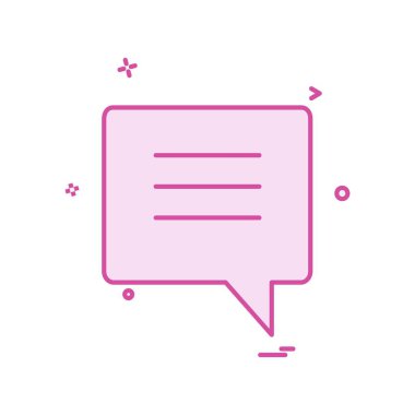 Sohbet simgesi tasarım vektörü