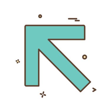 Ok simgesi tasarım vektörü