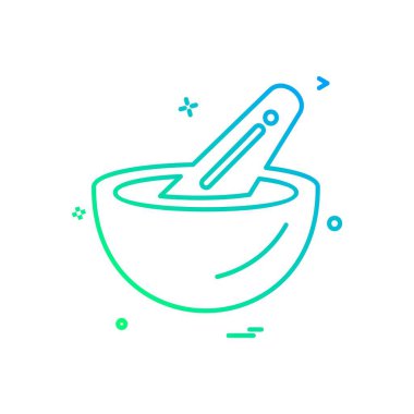 Bowl simge tasarım vektörü