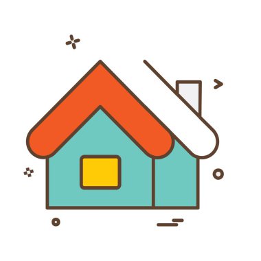 Ev simgesi tasarım vektörü